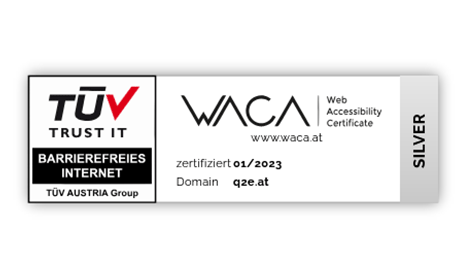 Waca-Zertifikat für q2e.at