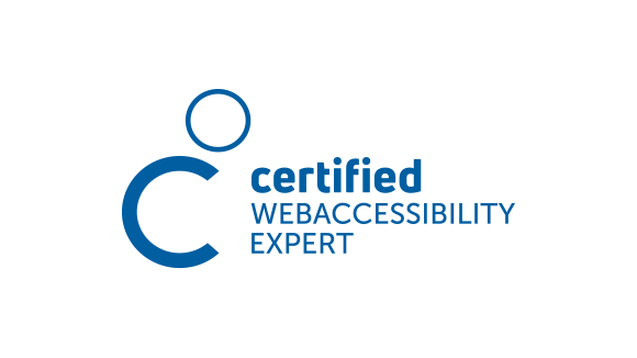 Logo: certified Web Accessibility Expert